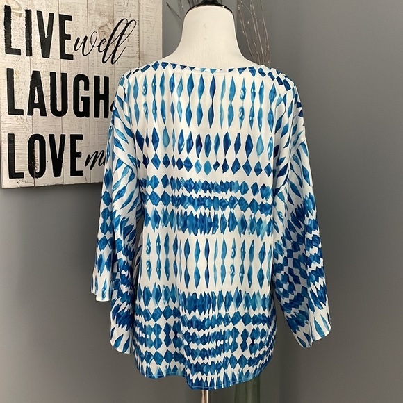 Flowy tie front boho top - Picture 4 of 6